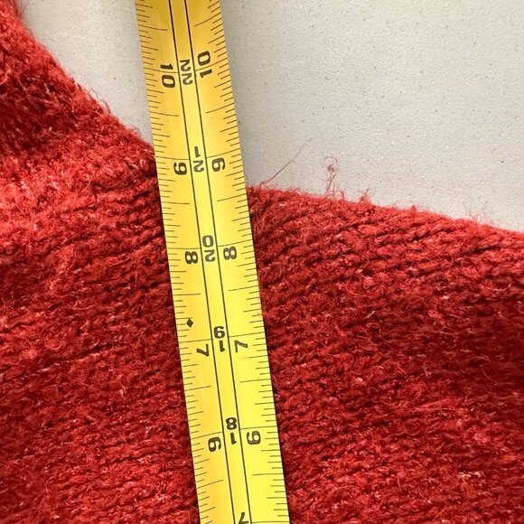 Abercrombie Womens pocket Cardigan Size X Small Soft Cozy Sweater Burnt Orange - Picture 14 of 15